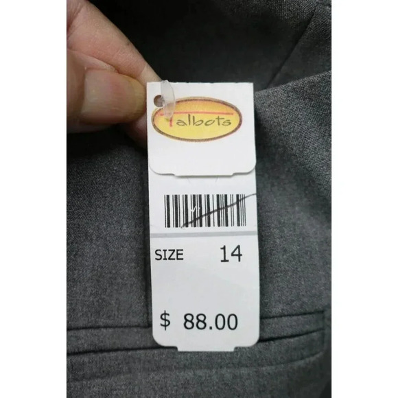 Talbots Stretch Dress Pants-Gray-Size 14-New w/Tags - Picture 7 of 9